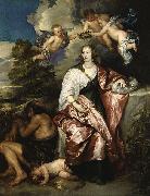Dyck, Anthony van Portrait of Venetia, Lady Digby Spain oil painting artist